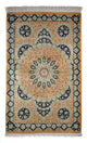 Persisk matta - Ghom - 93 x 59 cm - senapsgult
