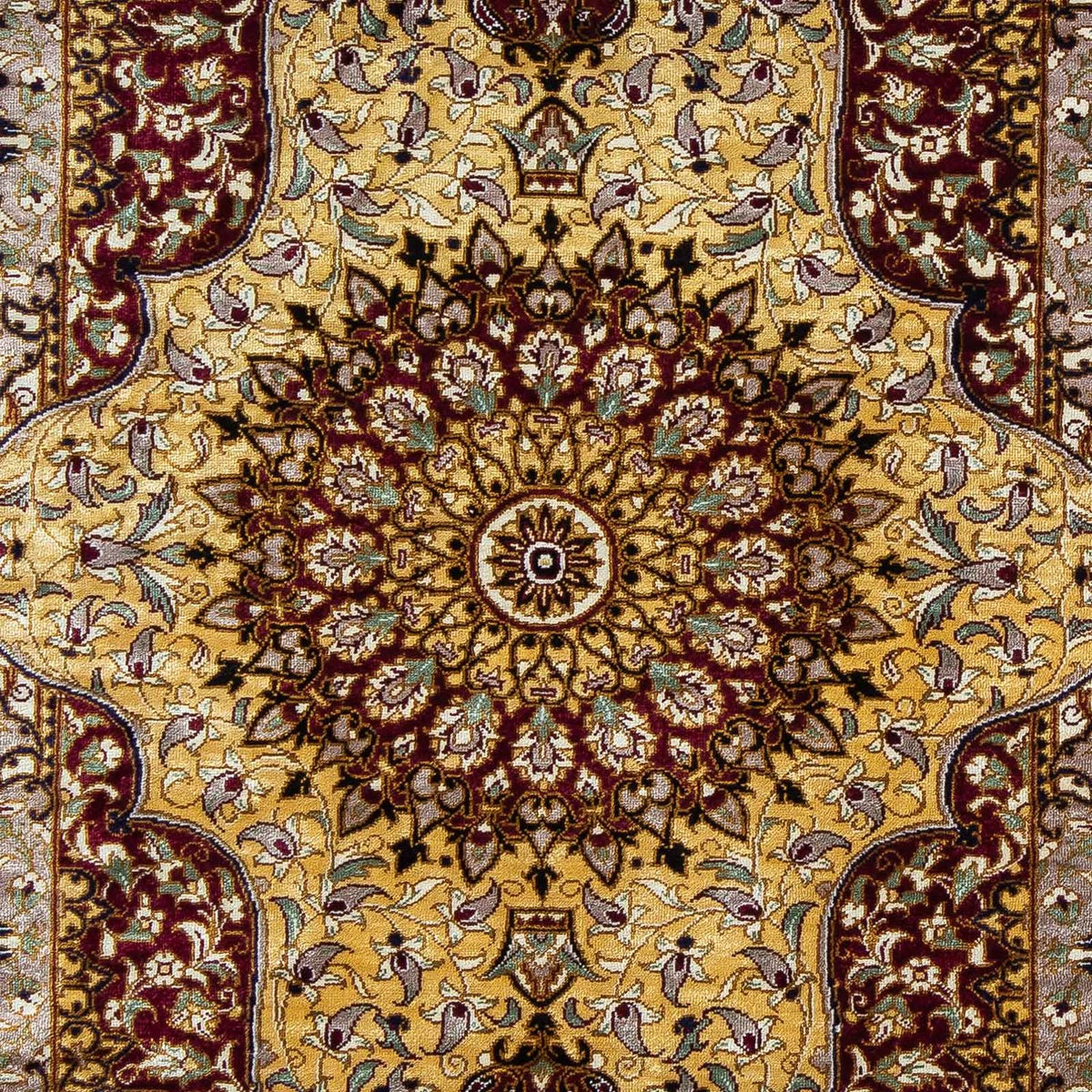 Persisk matta - Ghom - 87 x 59 cm - mörkblå