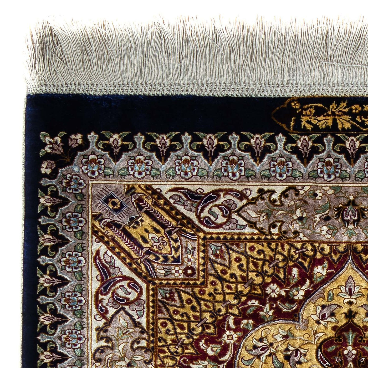Qom Mattan 87x59cm - Persisk matta