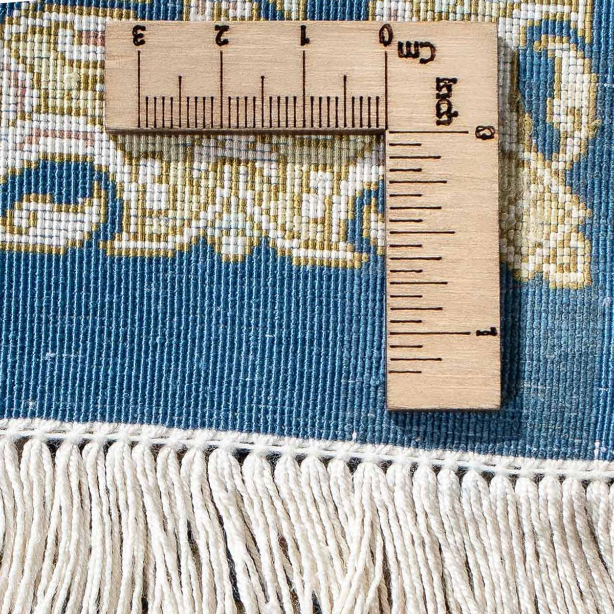 Persisk matta - Ghom - 92 x 61 cm - mörkblå