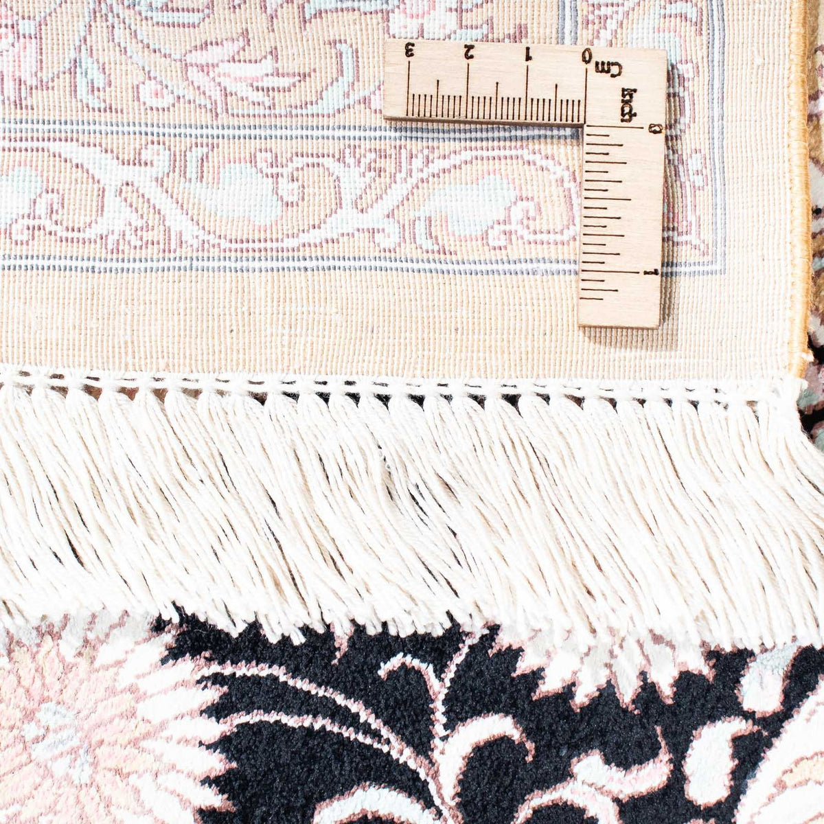 Persisk matta - Ghom - 113 x 77 cm - beige