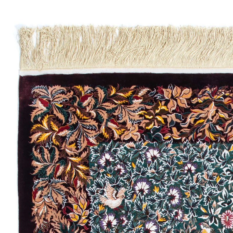 Persisk matta - Ghom - 120 x 78 cm - mörkröd