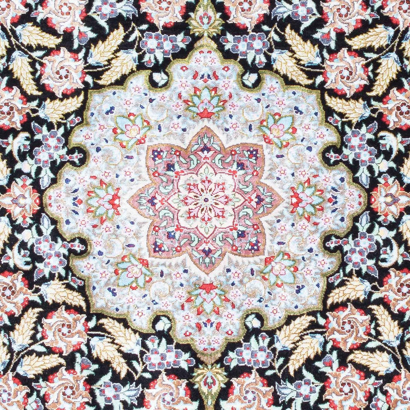 Persisk matta - Ghom - 124 x 79 cm - mörkblå