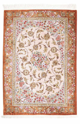 Persisk matta - Ghom - 123 x 80 cm - beige