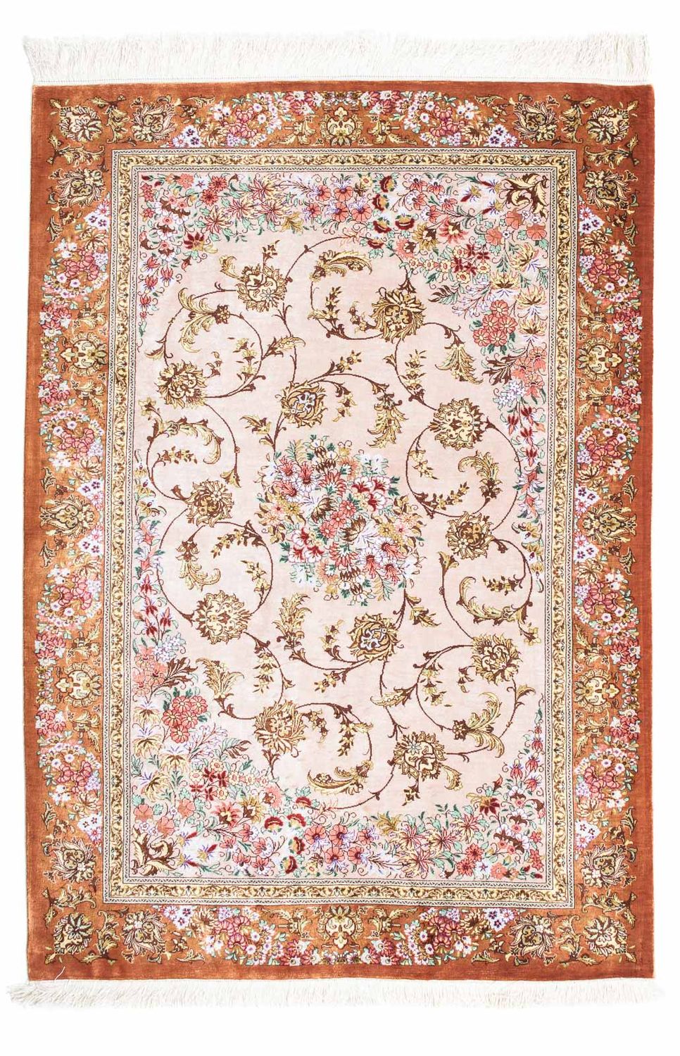 Persisk matta - Ghom - 123 x 80 cm - beige