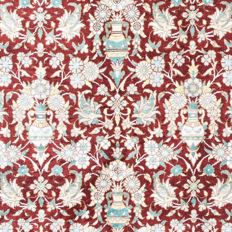 Persisk matta - Ghom - 119 x 76 cm - mörkröd