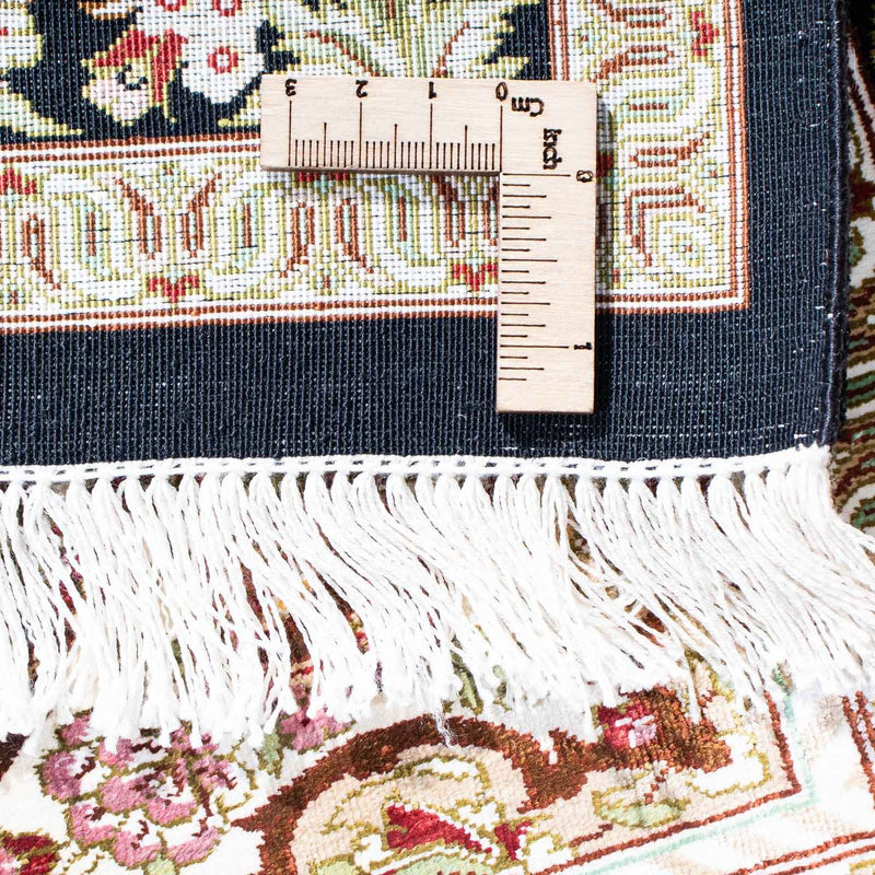 Persisk matta - Ghom - 114 x 80 cm - mörkblå