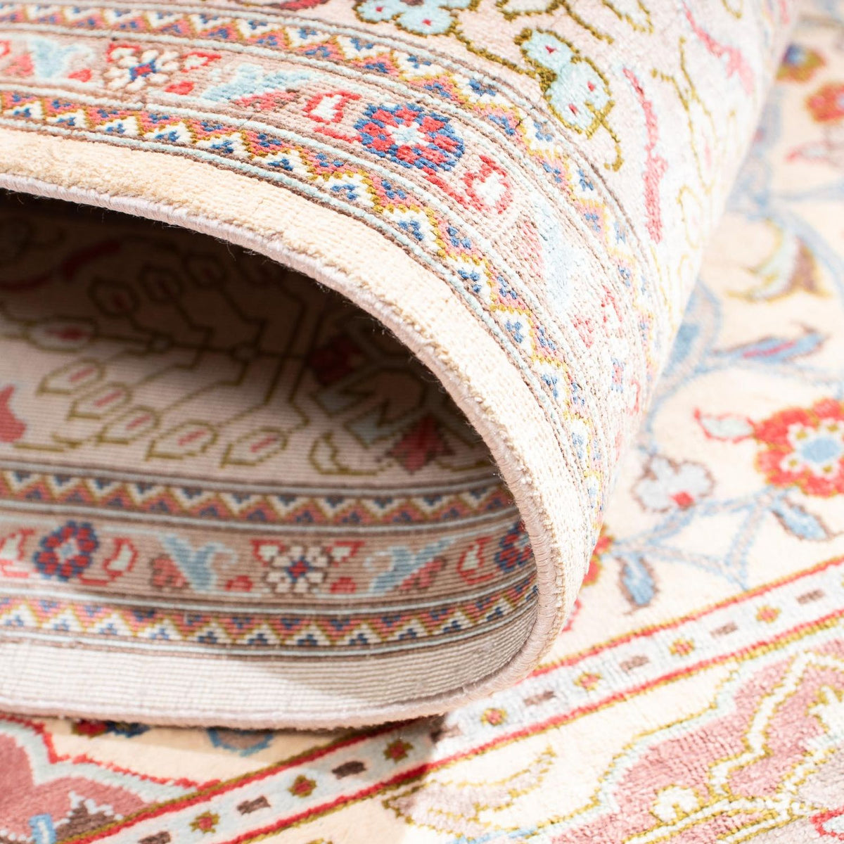 Persisk matta - Ghom - 122 x 75 cm - beige