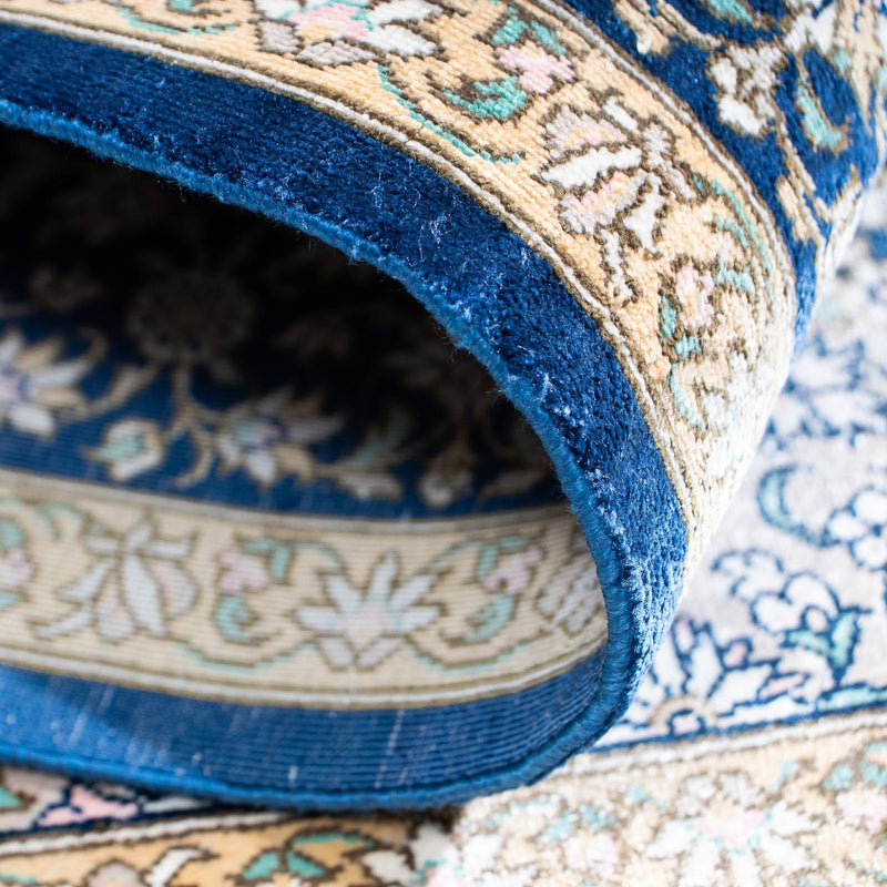 Persisk matta - Ghom - 111 x 73 cm - blå