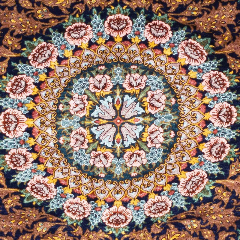 Persisk matta - Ghom - 119 x 79 cm - mörkröd