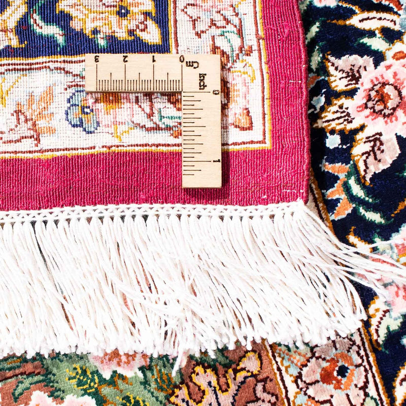 Persisk matta - Ghom - 119 x 79 cm - mörkröd