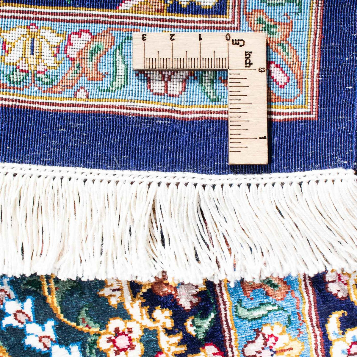 Persisk matta - Ghom - 121 x 81 cm - mörkblå