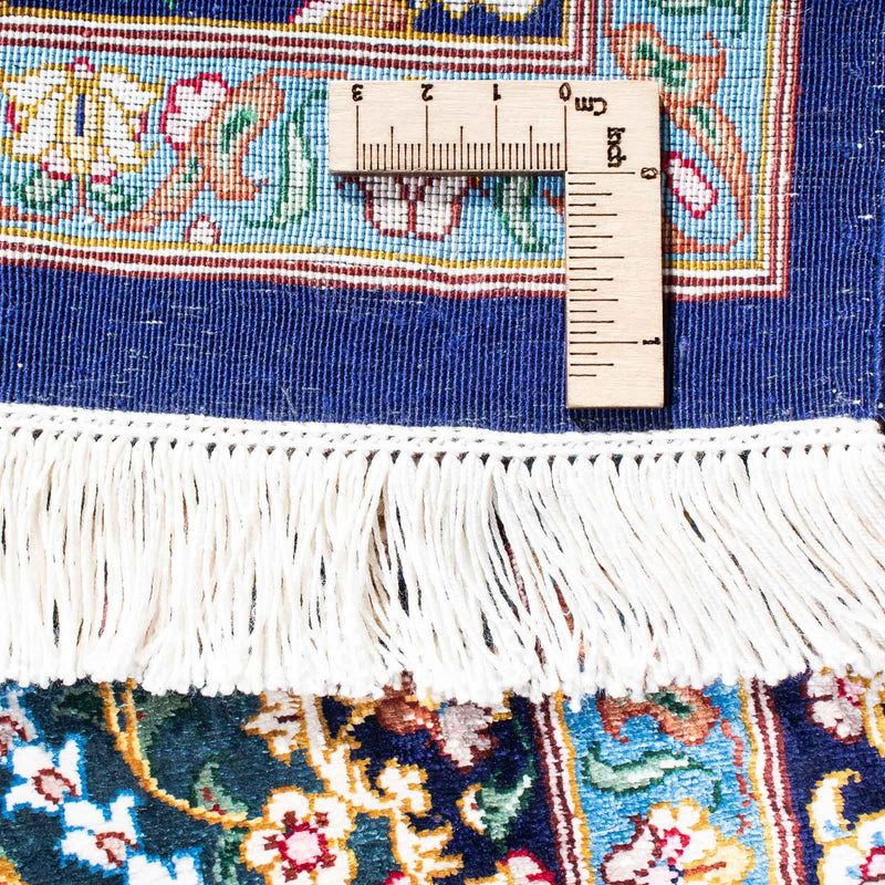 Persisk matta - Ghom - 121 x 81 cm - mörkblå