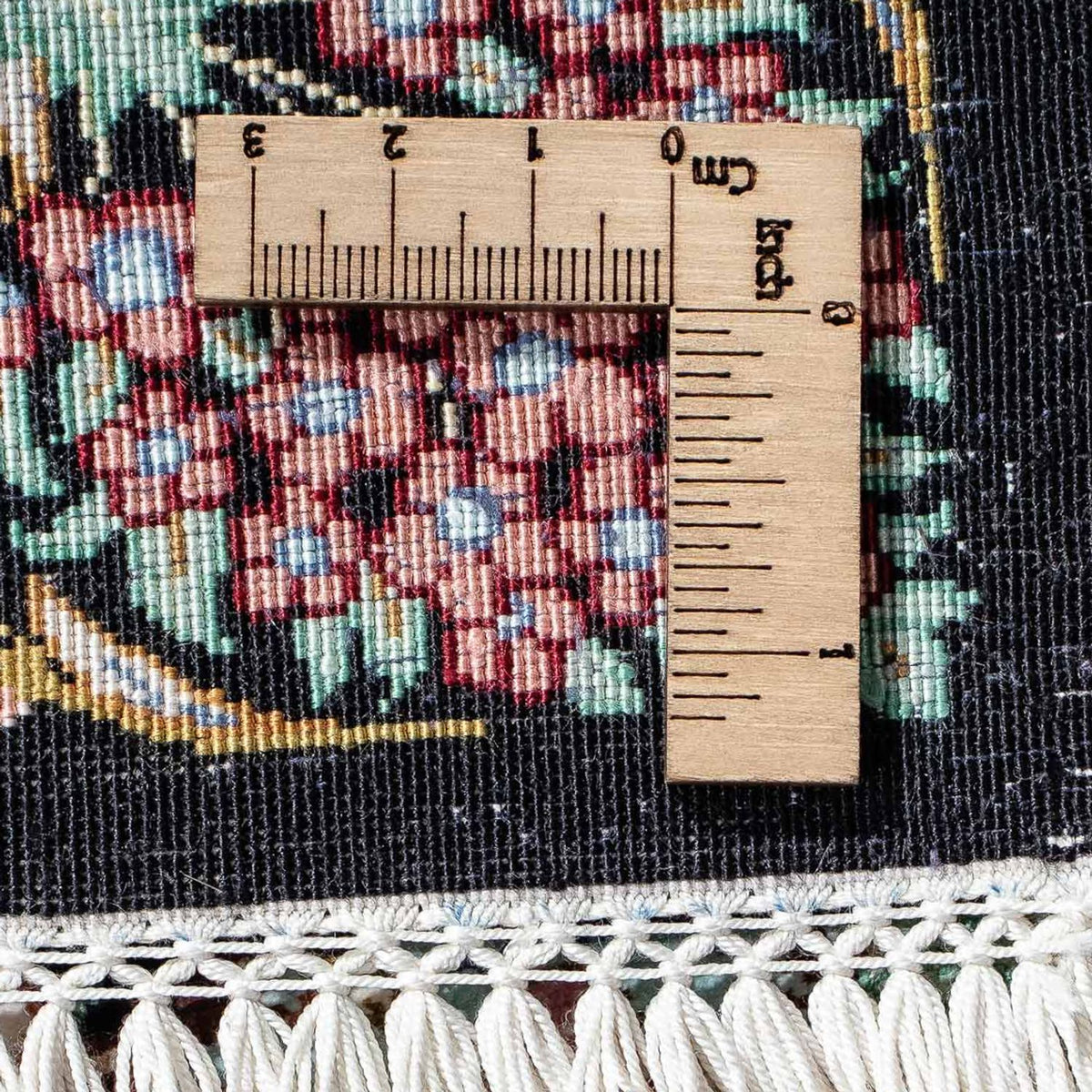 Persisk matta - Ghom - 85 x 61 cm - mörkblå