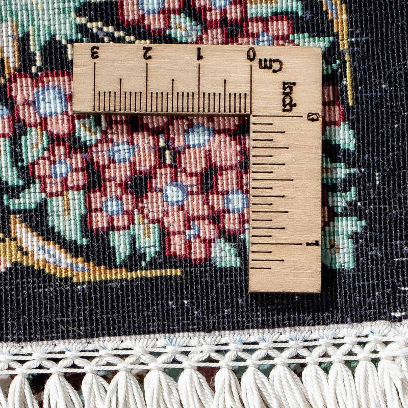 Persisk matta - Ghom - 85 x 61 cm - mörkblå