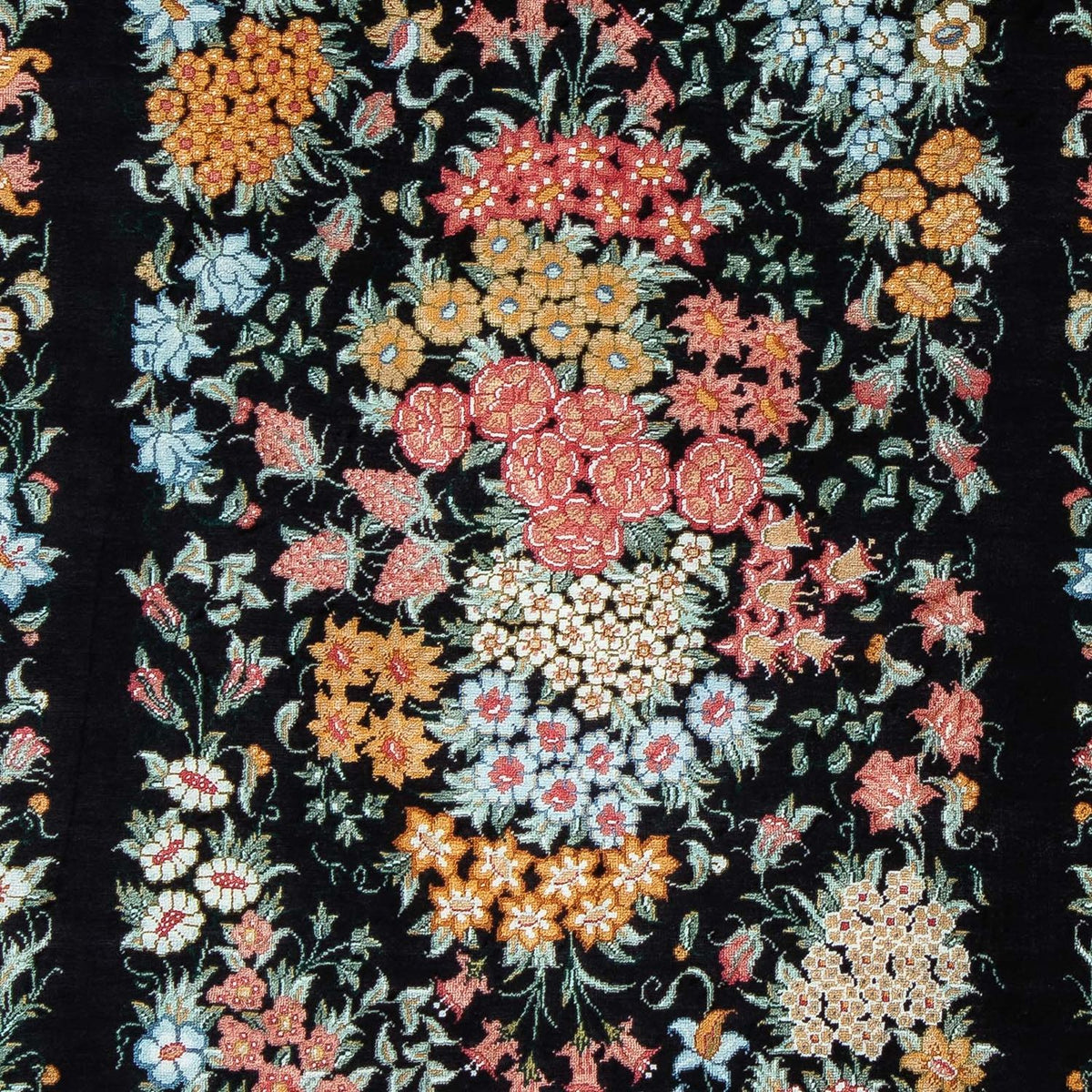 Persisk matta - Ghom - 89 x 60 cm - mörkblå