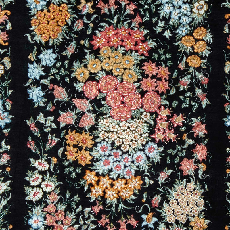 Persisk matta - Ghom - 89 x 60 cm - mörkblå