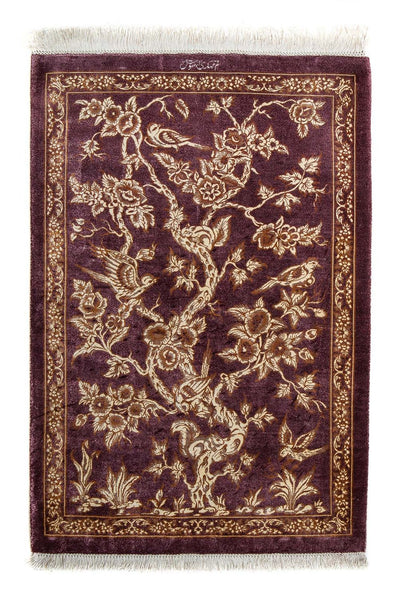 Qom Mattan 59x87cm - Persisk matta