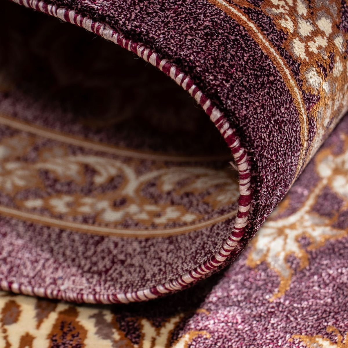 Persisk matta - Ghom - 87 x 59 cm - lila