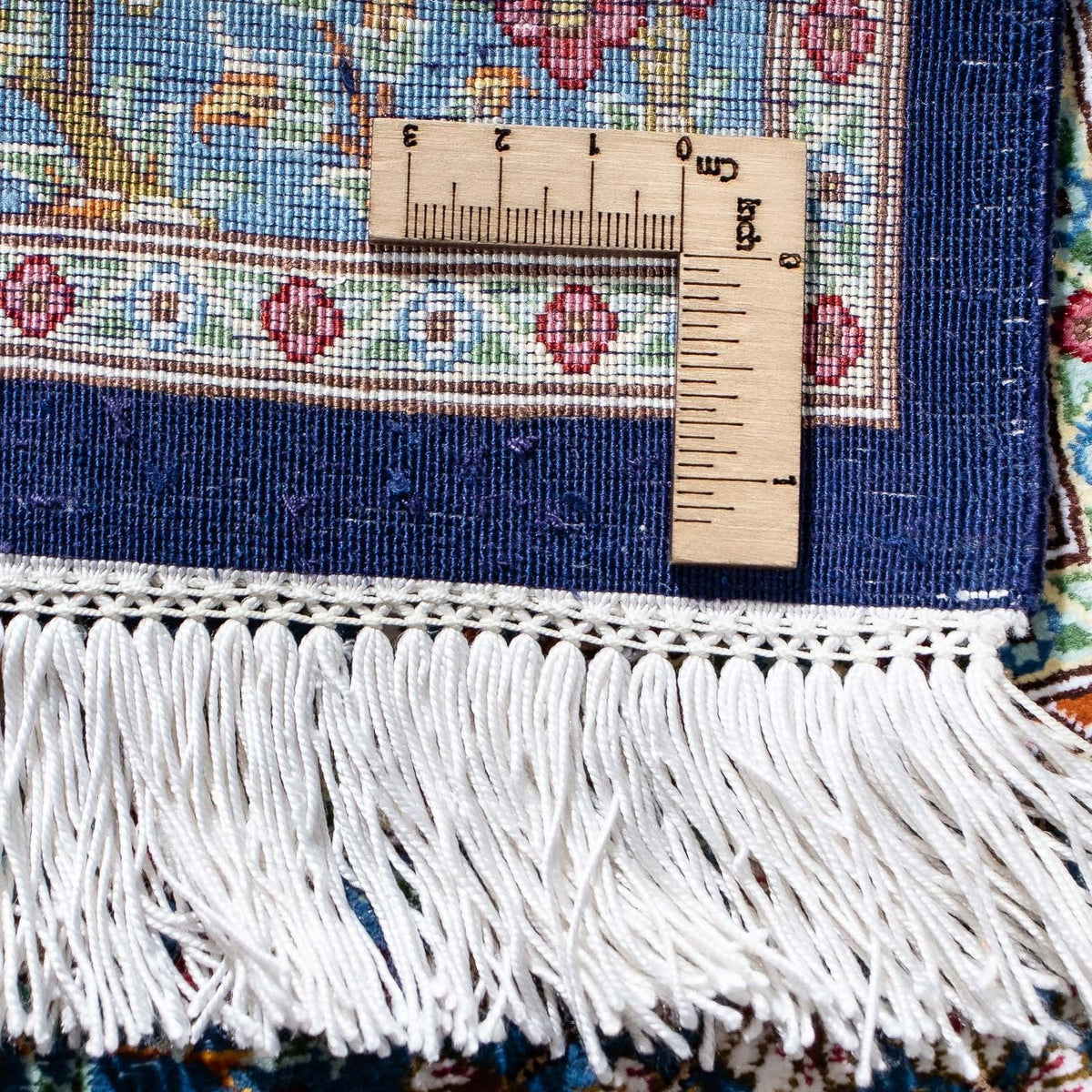 Persisk matta - Ghom - 96 x 57 cm - mörkblå