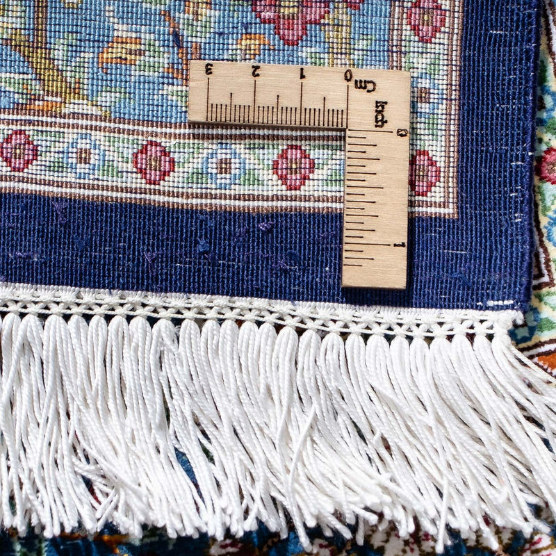 Persisk matta - Ghom - 96 x 57 cm - mörkblå