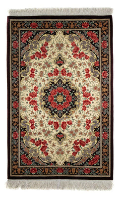 Persisk matta - Ghom - 93 x 60 cm - beige