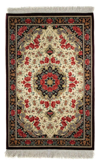 Persisk matta - Ghom - 93 x 60 cm - beige