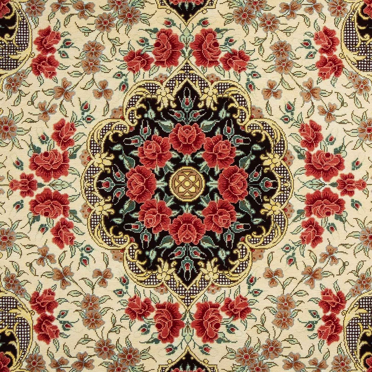 Persisk matta - Ghom - 93 x 60 cm - beige