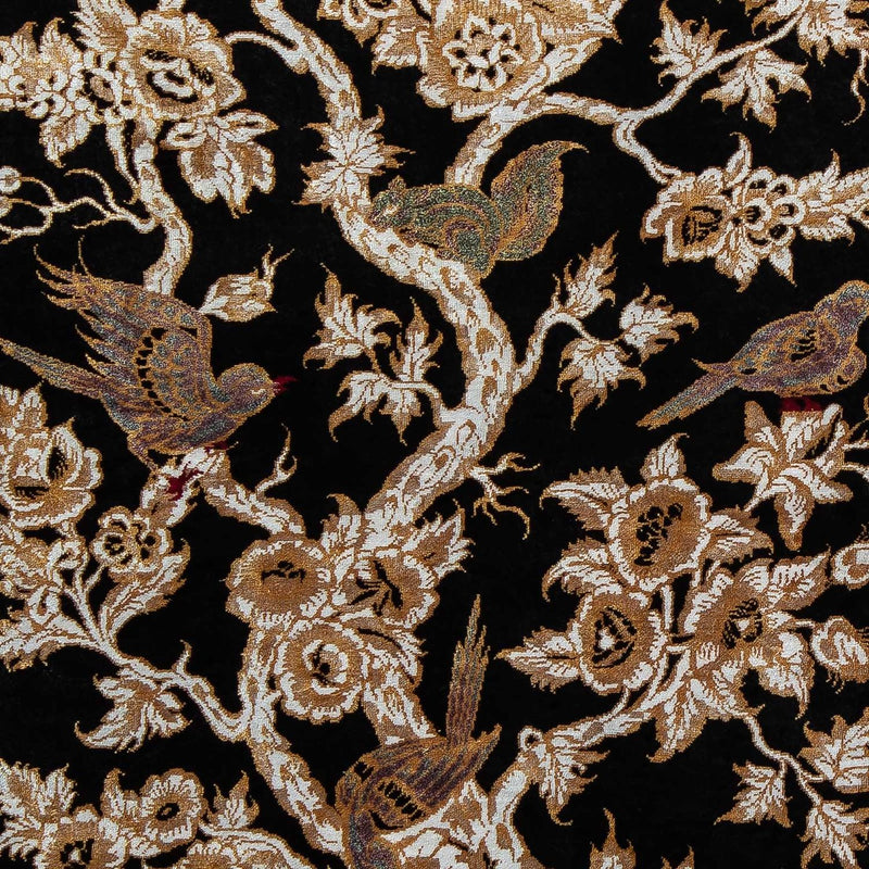 Persisk matta - Ghom - 87 x 57 cm - mörkblå