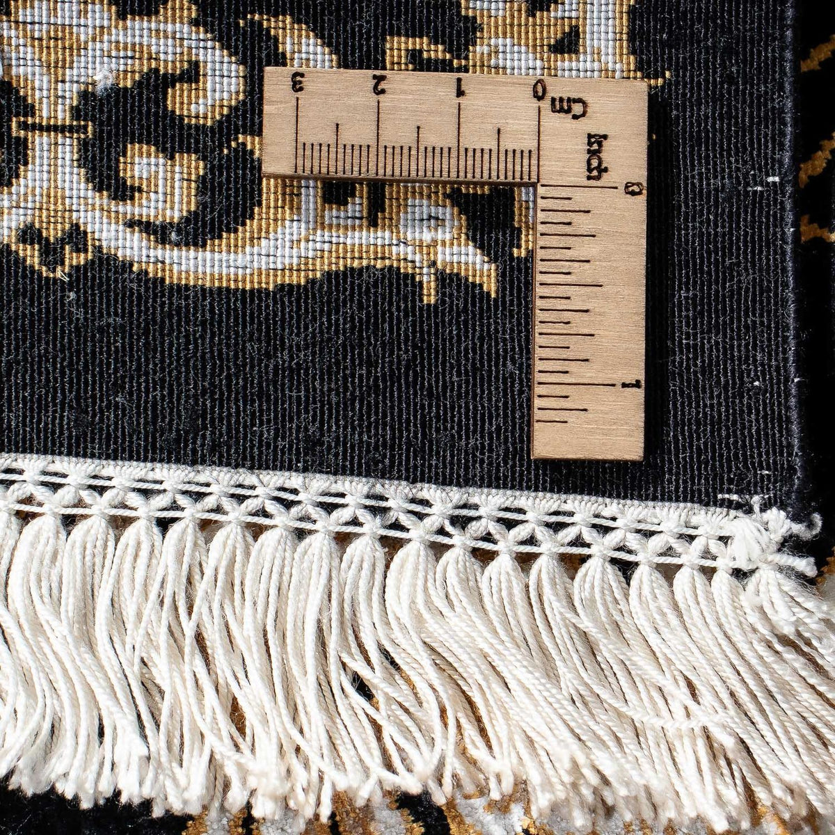 Persisk matta - Ghom - 87 x 57 cm - mörkblå