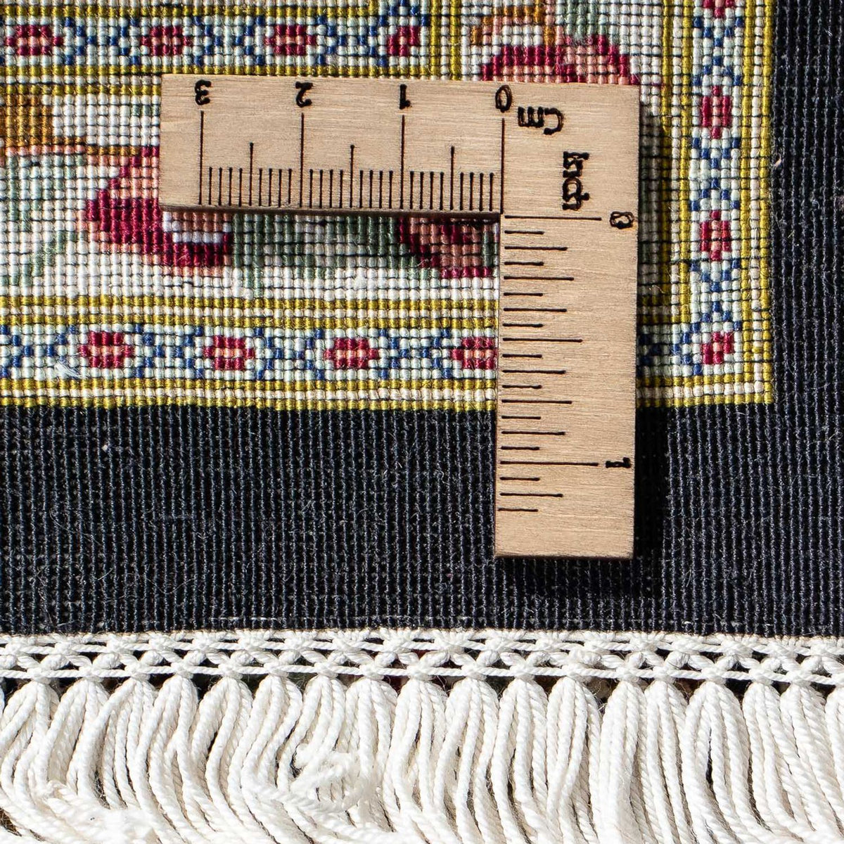 Persisk matta - Ghom - 78 x 57 cm - mörkblå