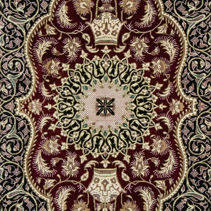 Persisk matta - Ghom - 94 x 58 cm - mörkblå