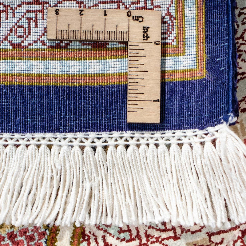 Persisk matta - Ghom - 93 x 59 cm - mörkblå