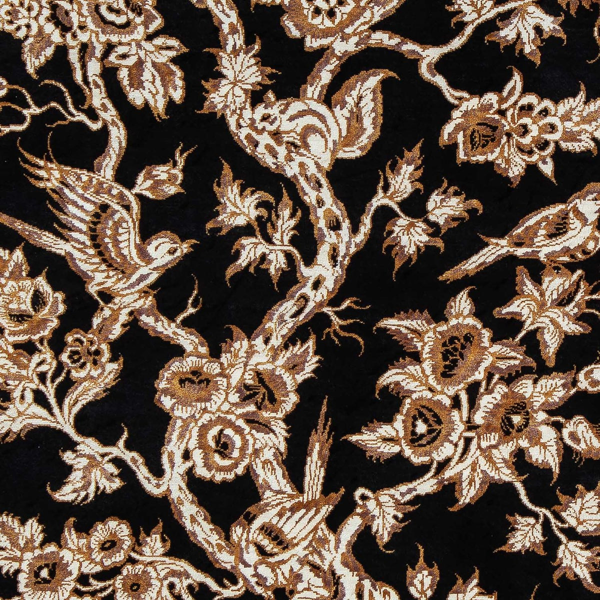 Persisk matta - Ghom - 92 x 58 cm - mörkblå