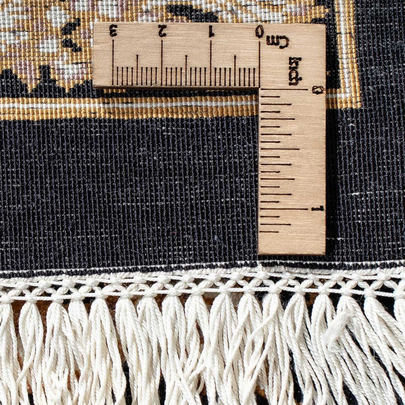 Persisk matta - Ghom - 92 x 58 cm - mörkblå