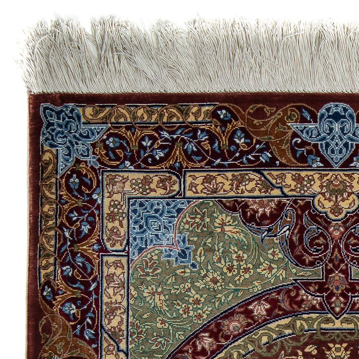 Persisk matta - Ghom - 90 x 61 cm - flerfärgad