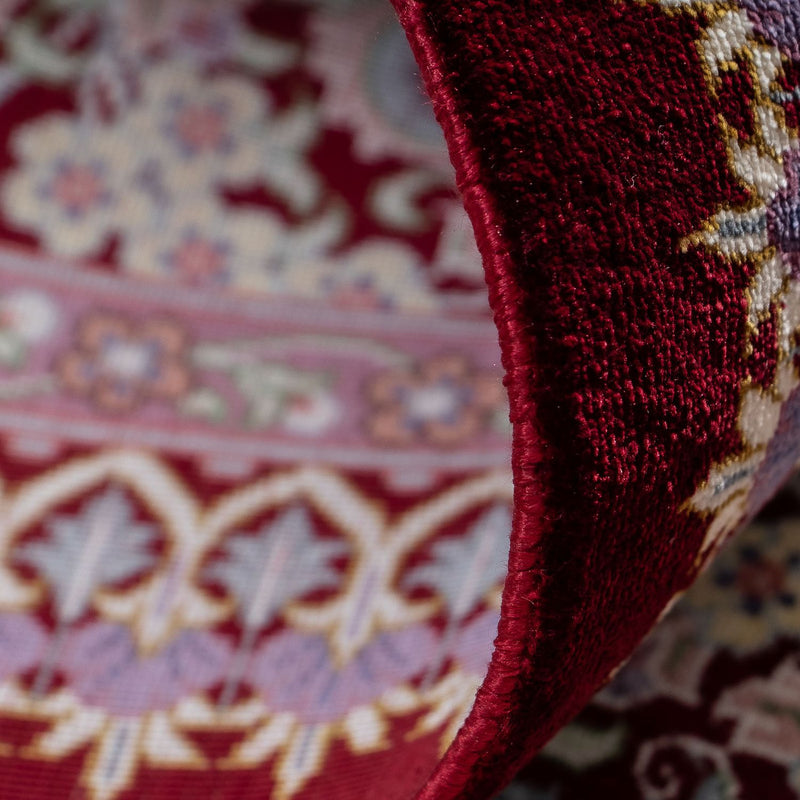 Persisk matta - Ghom - 101 x 59 cm - mörkröd