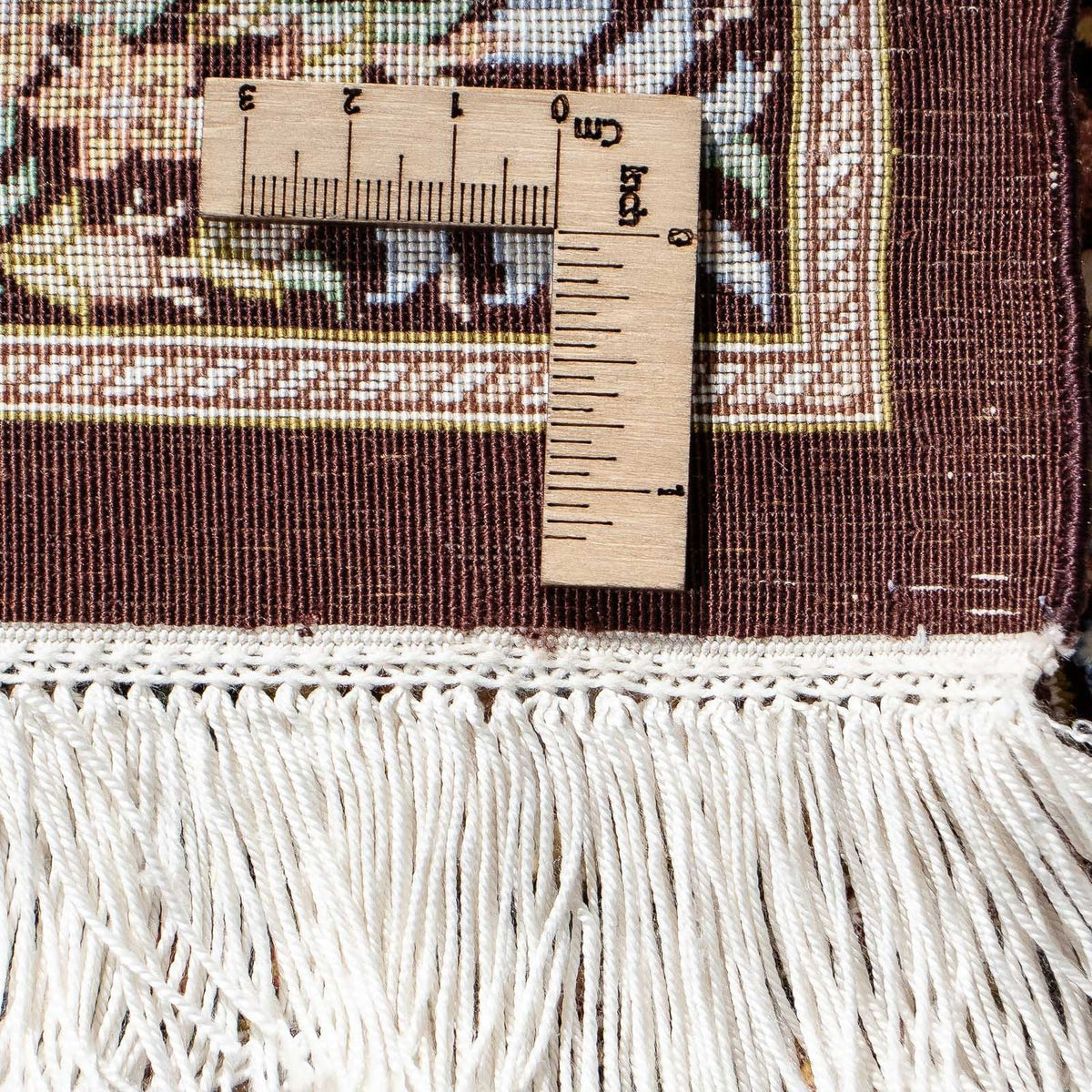 Persisk matta - Ghom - 91 x 61 cm - mörkblå