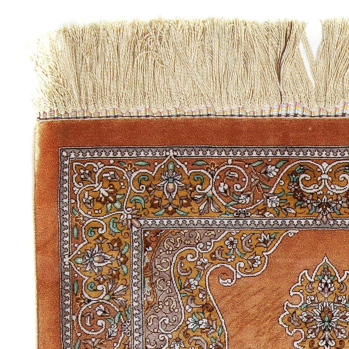 Persisk matta - Ghom - 96 x 59 cm - brun