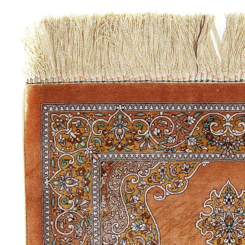 Persisk matta - Ghom - 96 x 59 cm - brun