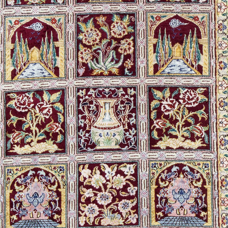 Persisk matta - Ghom - 86 x 60 cm - flerfärgad