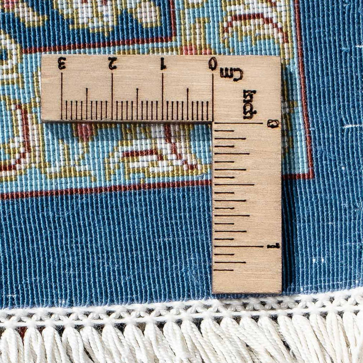 Persisk matta - Ghom - 89 x 59 cm - mörkblå