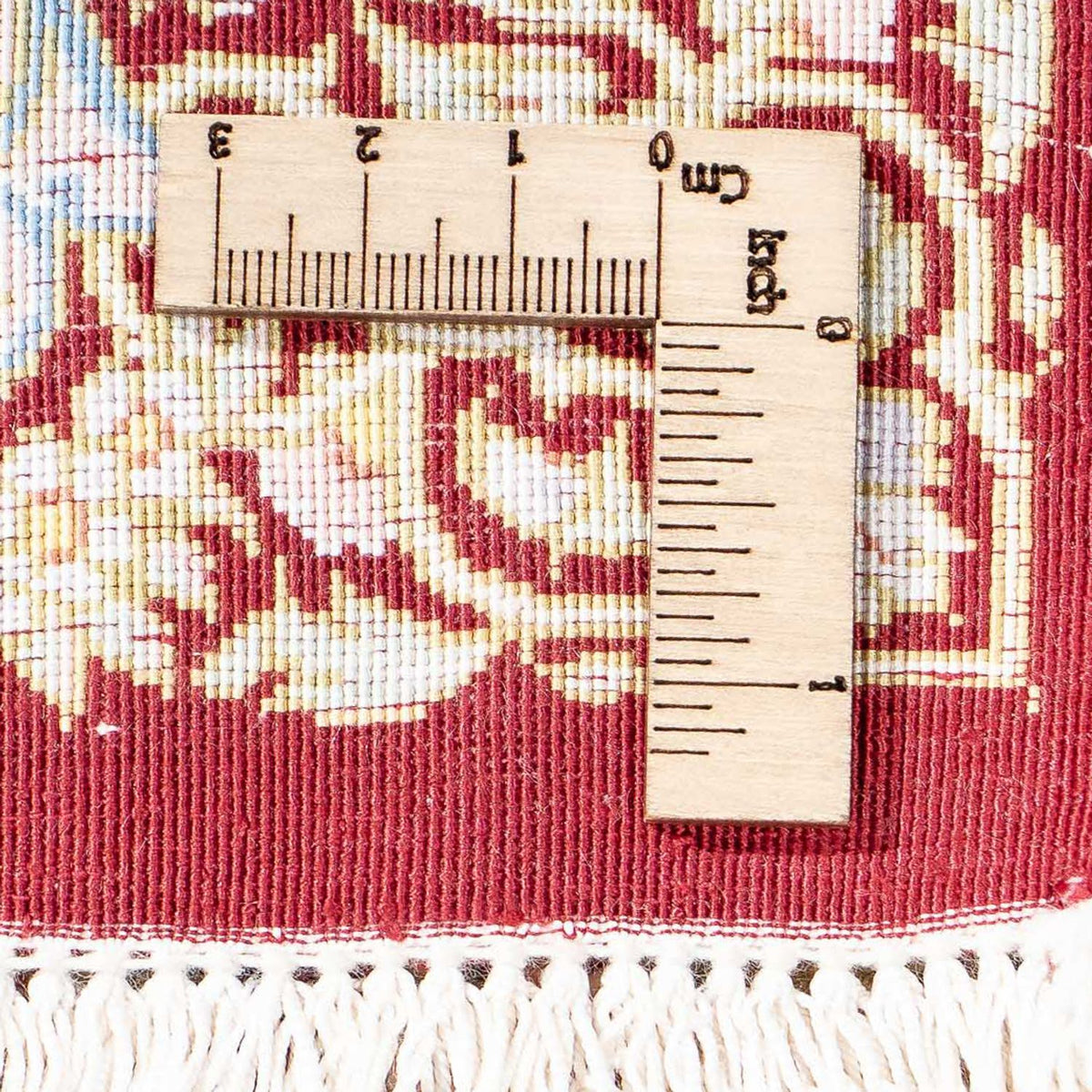 Persisk matta - Ghom - 88 x 57 cm - mörkröd