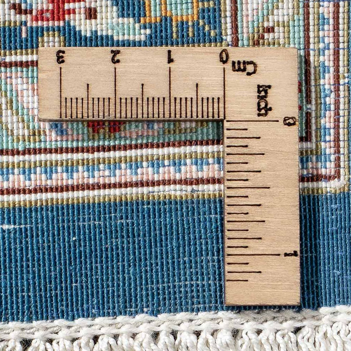 Persisk matta - Ghom - 91 x 62 cm - mörkblå