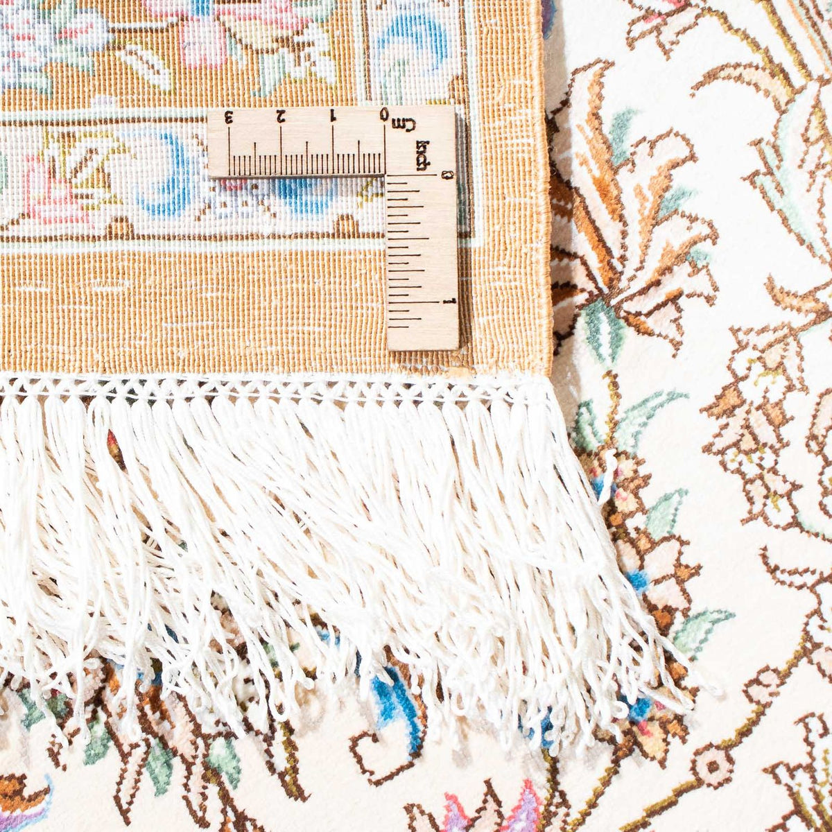 Persisk matta - Ghom - 124 x 79 cm - beige