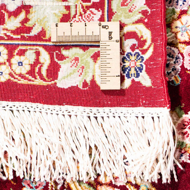 Persisk matta - Ghom - 122 x 85 cm - mörkröd