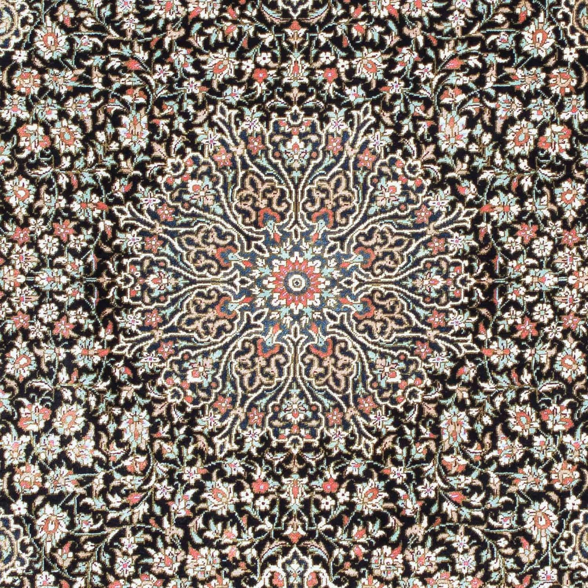 Persisk matta - Ghom - 119 x 79 cm - mörkblå