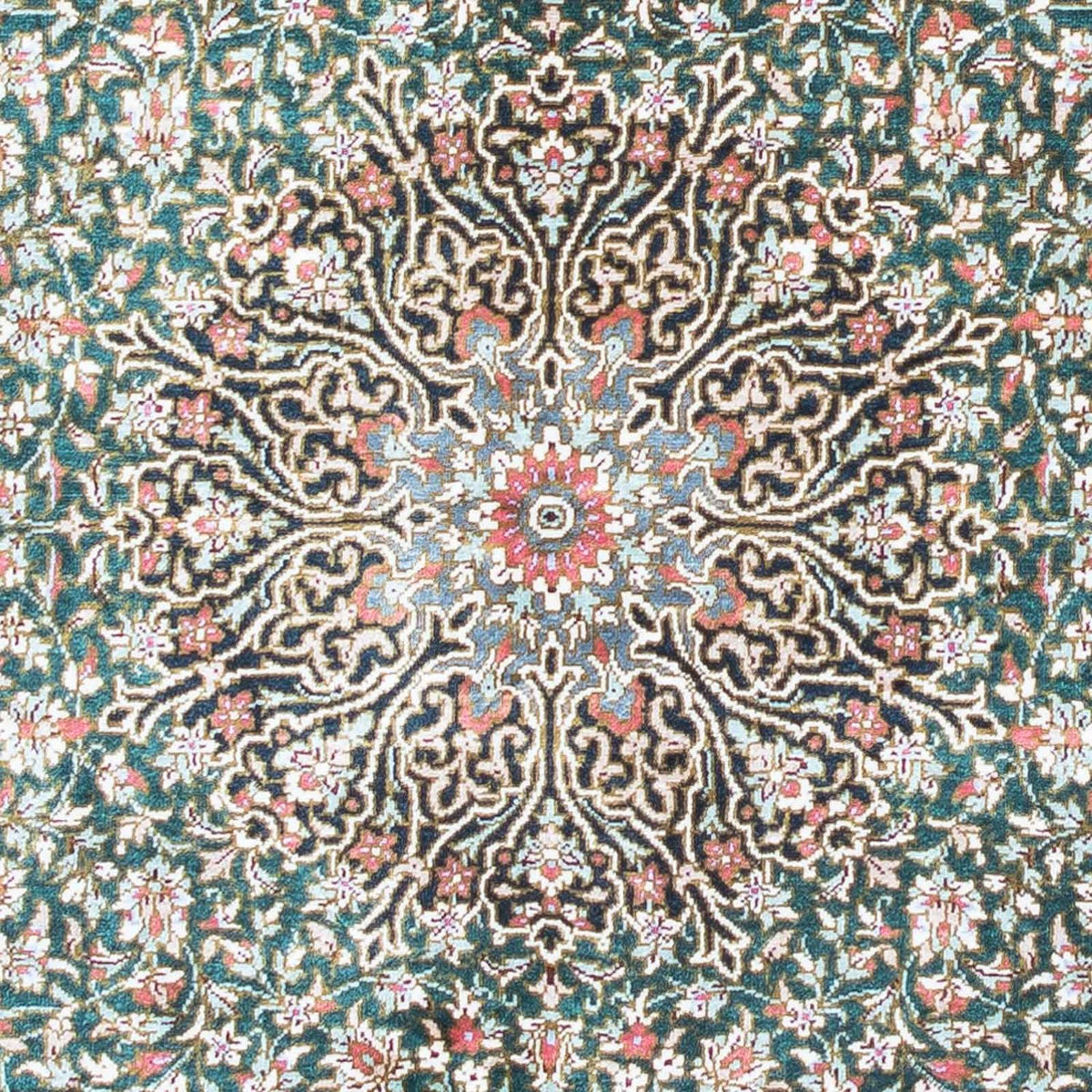 Persisk matta - Ghom - 119 x 77 cm - mörkblå