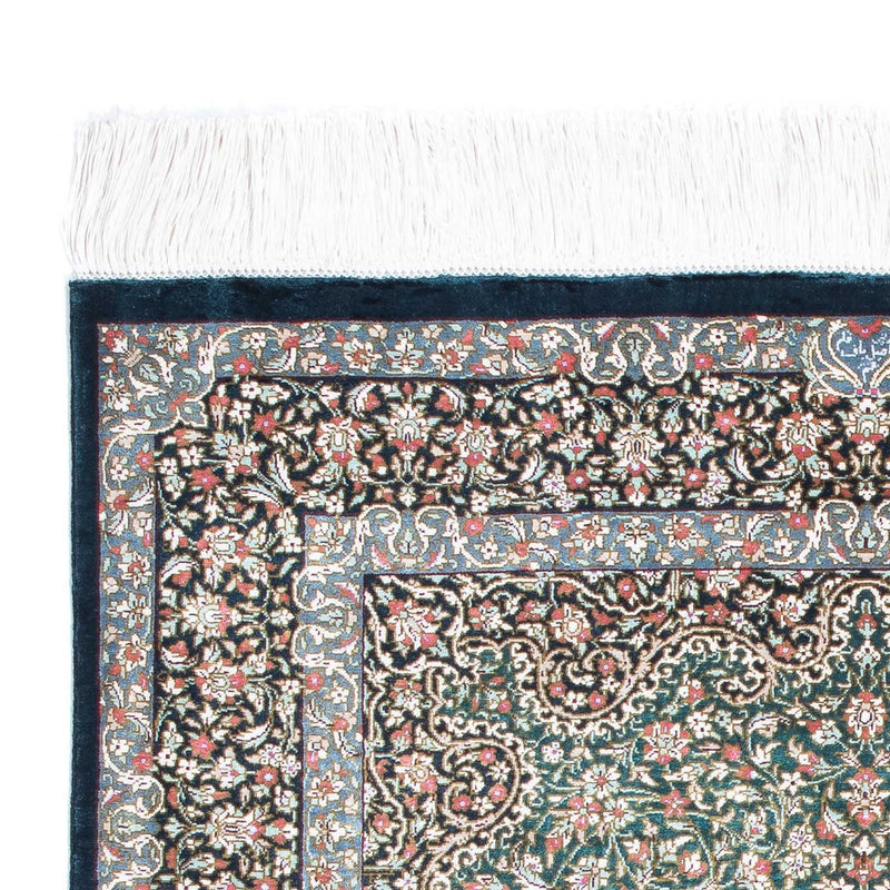 Persisk matta - Ghom - 119 x 77 cm - mörkblå