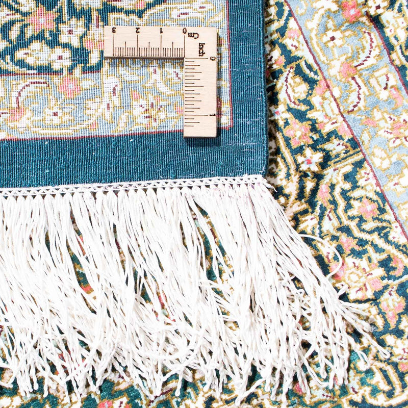 Persisk matta - Ghom - 119 x 77 cm - mörkblå